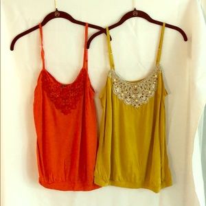 EXPRESS lace motif detail Cami Size Large Qty 2